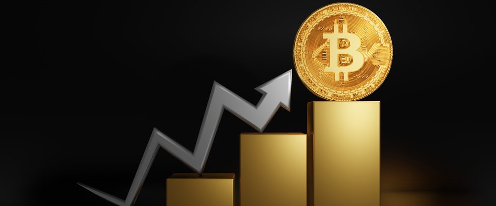 Bitcoin price rising